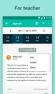 eSchool Agenda android App screenshot 2